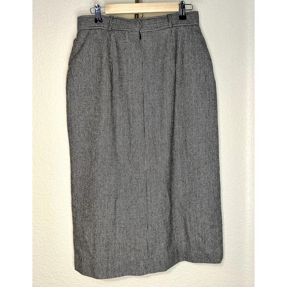Evan Picone Vintage Houndstooth Pencil Suit Skirt sz 14 - Picture 2 of 4